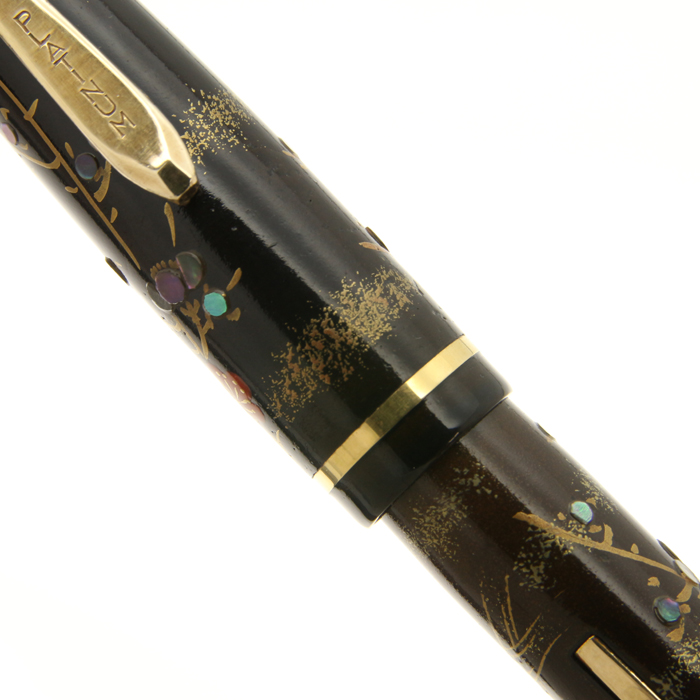 中屋製作所] PLATINUM 蒔絵螺鈿 万年筆 梅に鶯 テコ式 万年筆 | 梅に鶯