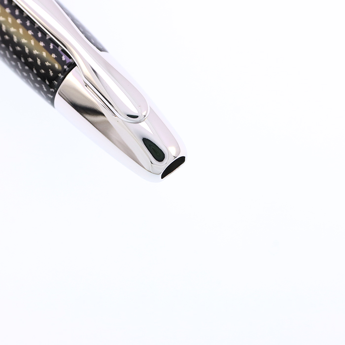 中古)PILOT パイロット 万年筆 キャップレス 絣 黒 極細字（商品ID