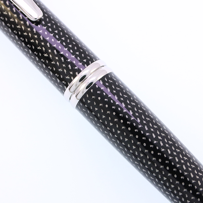 中古)PILOT パイロット 万年筆 キャップレス 絣 黒 極細字（商品ID