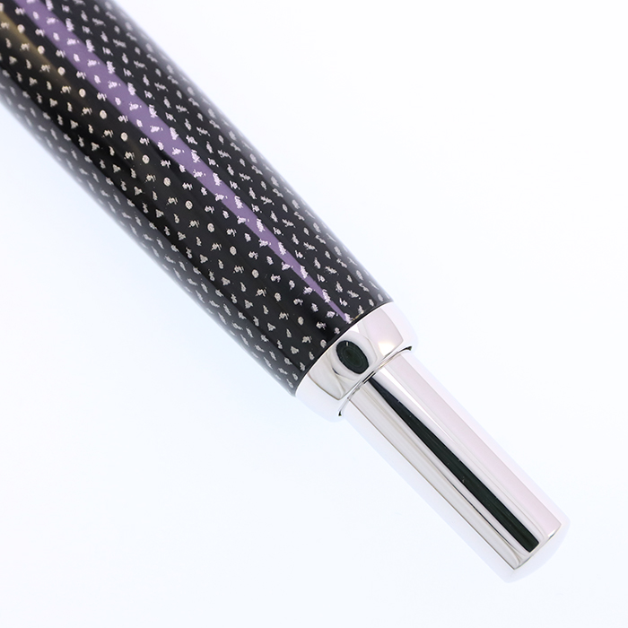 中古)PILOT パイロット 万年筆 キャップレス 絣 黒 極細字（商品ID