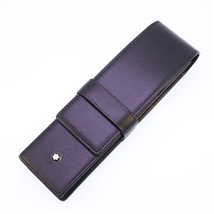 ペンケース マイスターシュテュック クラスプ付 (シエナ) ブラック 2本用