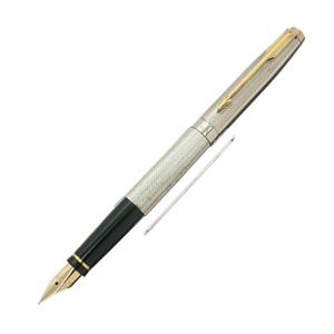 PARKER パーカー 万年筆 #75 シルバー ホワイト F メイン