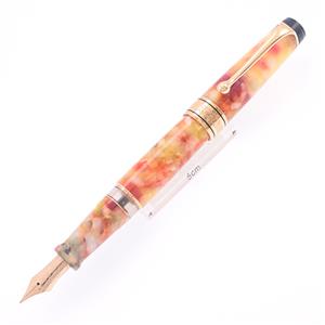 中古)AURORA アウロラ 万年筆 カレイドスコーピオ・ルーチェジャーラ F 
