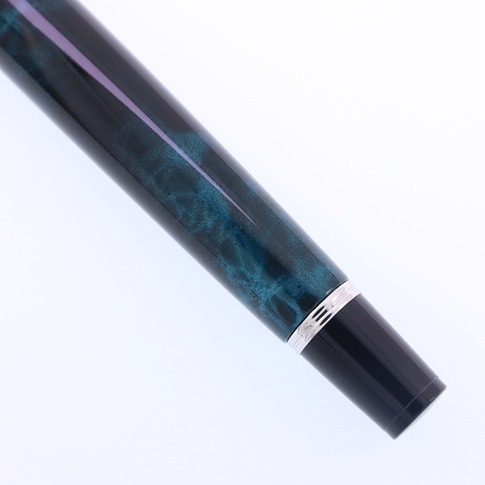 中古)PILOT パイロット 万年筆 グランセ ブラック&グリーン シルバー