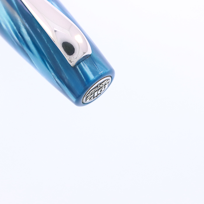 中古)Montegrappa モンテグラッパ 万年筆 ミヤ ターコイズブルー F
