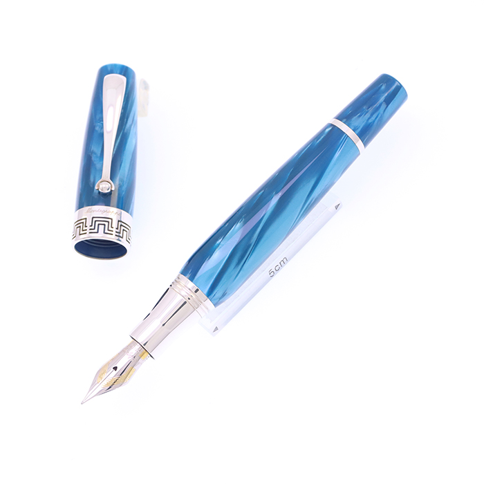 中古)Montegrappa モンテグラッパ 万年筆 ミヤ ターコイズブルー F