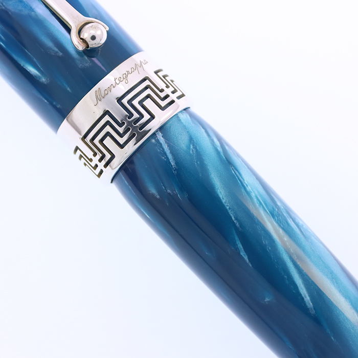 中古)Montegrappa モンテグラッパ 万年筆 ミヤ ターコイズブルー F