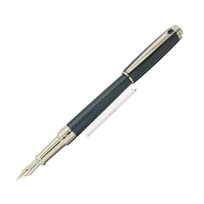 S.T.Dupont エス・テー・デュポン 万年筆 ラインD M ギヨシェアンダーラッカー ブルーナチュラルラッカー/パラディウム