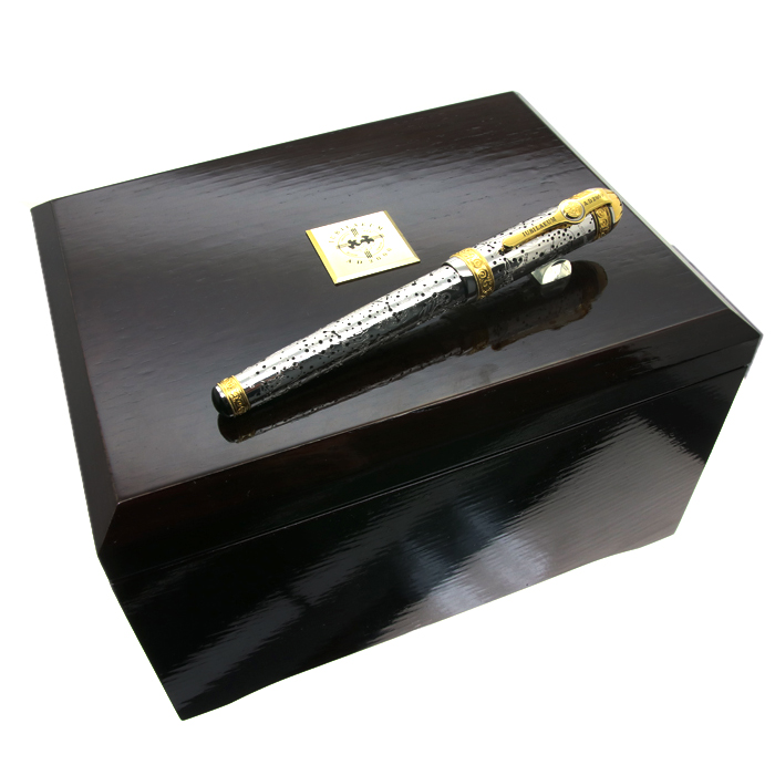 中古)PILOT パイロット 万年筆 ダンヒルナミキ 高蒔絵 鶴 中字