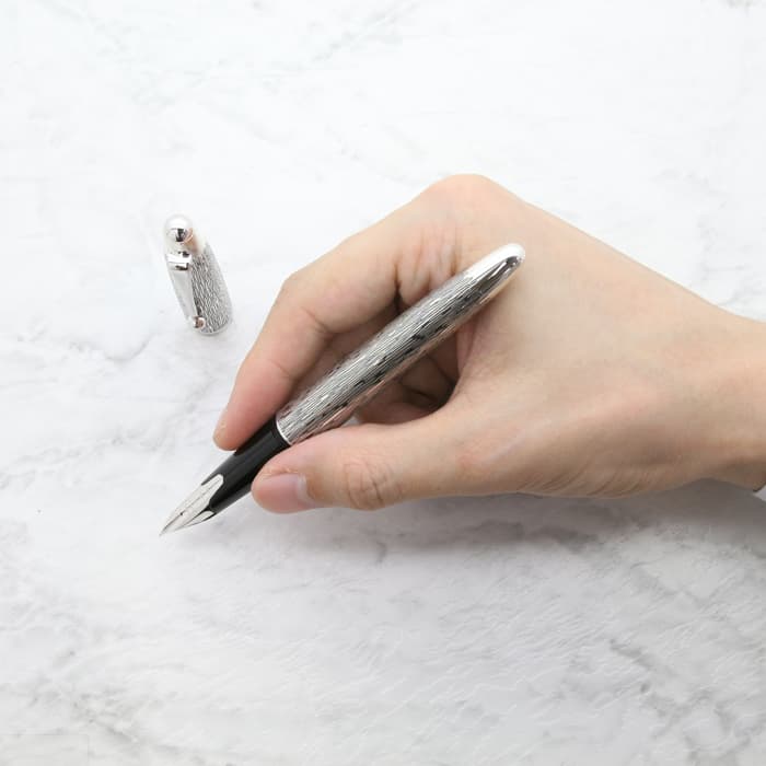 新品)PILOT パイロット 万年筆 シルバーン つむぎ（商品ID