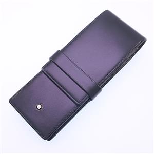 ペンケース マイスターシュテュック クラスプ付 (シエナ) ブラック 3本用