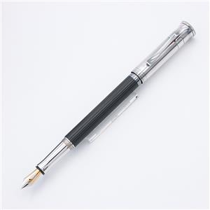 GRAF VON FABER-CASTELL グラフフォンファーバーカステル 万年筆 クラシックコレクション エボニー シルバーコーティング B メイン