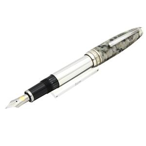 MONTBLANC モンブラン 万年筆 マイスターシュテュック 100周年 ソリテール シルバー グラナイト 1906 M メイン