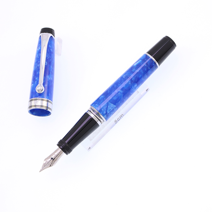 中古)AURORA アウロラ 万年筆 リミテッドエディション アクア EF（商品