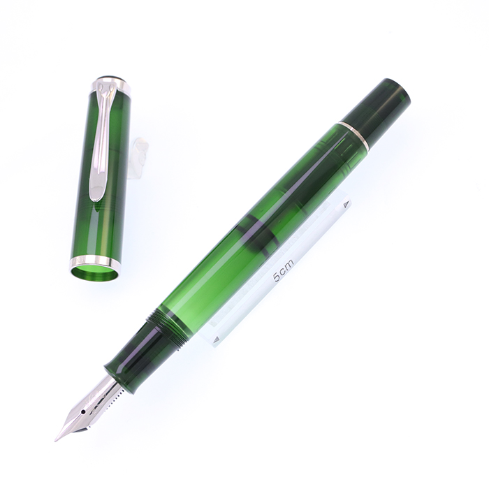 PELIKAN ペリカン 万年筆 OM 1130 中古)Pelikan ペリカン 万年筆 クラシック M205 オリヴィーン F