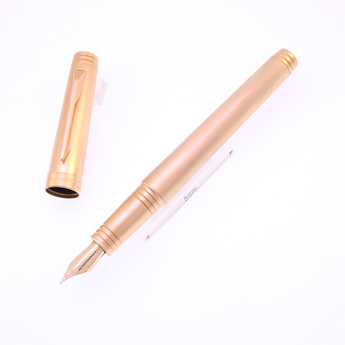 Parker Premier モノクローム ローズゴールド 万年筆 美品 中古)PARKER パーカー 万年筆 プリミエ モノクロームエディション