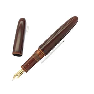 万年筆 シガーポータブル 17ｍｍ軸 鴇溜 中軟字
