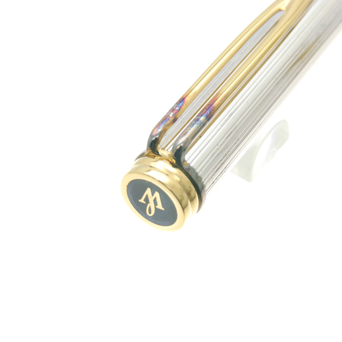WATERMAN ウォーターマン MAN100 スターリングシルバー 万年筆 中古)WATERMAN ウォーターマン 万年筆 ル・マン100 ソリッドシルバー F