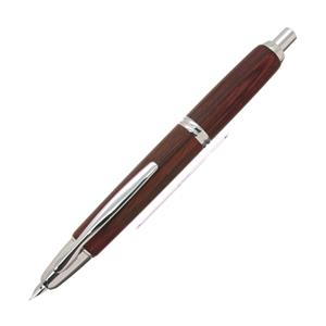PILOT パイロット 万年筆 キャップレス 木軸 ディープレッド 細字 メイン