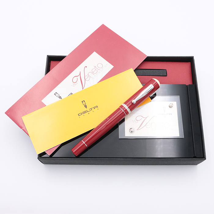 希少品　デルタ万年筆　プロフェリ　レッド 詳細ページ | 万年筆 ボールペンなど高級筆記具の販売・買取