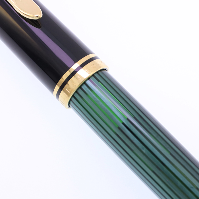 中古)Pelikan ペリカン 万年筆 スーベレーン M800 グリーンストライプ