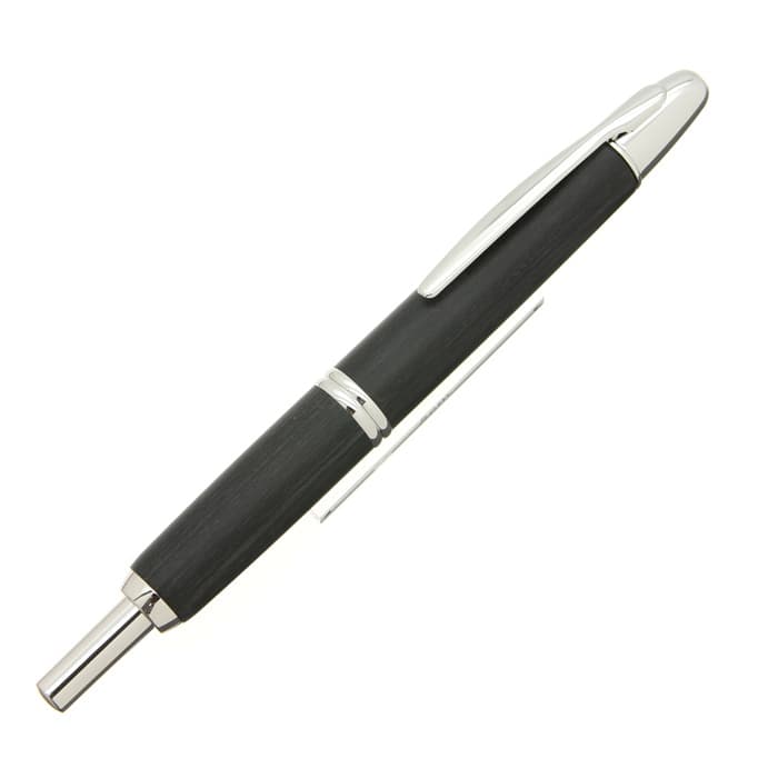 新品)PILOT パイロット 万年筆 キャップレス 木軸 ブラック（商品ID