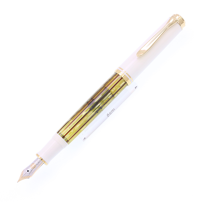 中古)Pelikan ペリカン 万年筆 スーベレーン M400 ホワイトトータス EF 