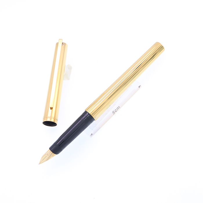【中古】S.T. Dupont 万年筆 シルバー・ゴールド 中古】S.T. Dupont 万年筆 シルバー・ゴールド