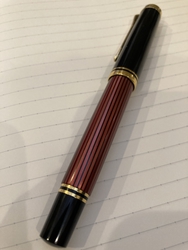 【SHIN】スーベレーン　m400　レッド(赤縞) 細字(F) SHIN】スーベレーン m400 レッド(赤縞) 細字(F) 新品)Pelikan